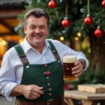 Ein Foto eines grinsenden Markus Sder mit Lederhosen