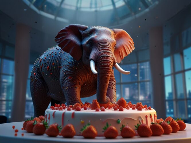 der dax ein tanzender elefant auf der suche nach dem perfekten erdbeerkuchen